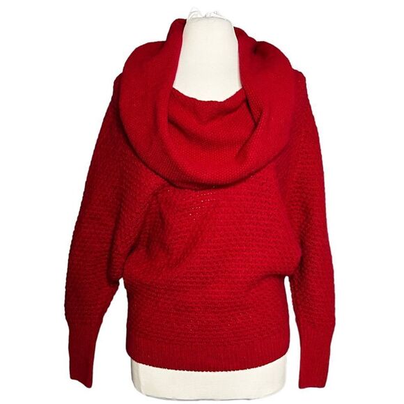 JOCKEY PERSON To Person Wool Blend Exaggerated Cowl Neck Batwing Sweater - Picture 1 of 7